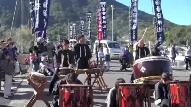 御所浦嵐口の太鼓演奏